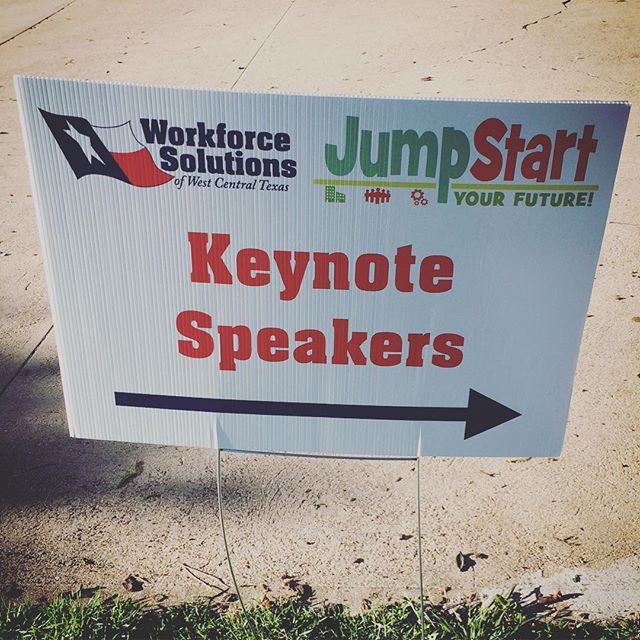 Keynote Speaker Sign